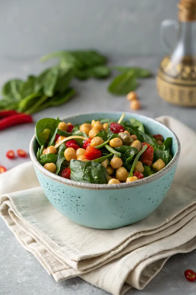 Cómo hacer Espinacas con garbanzos en 15