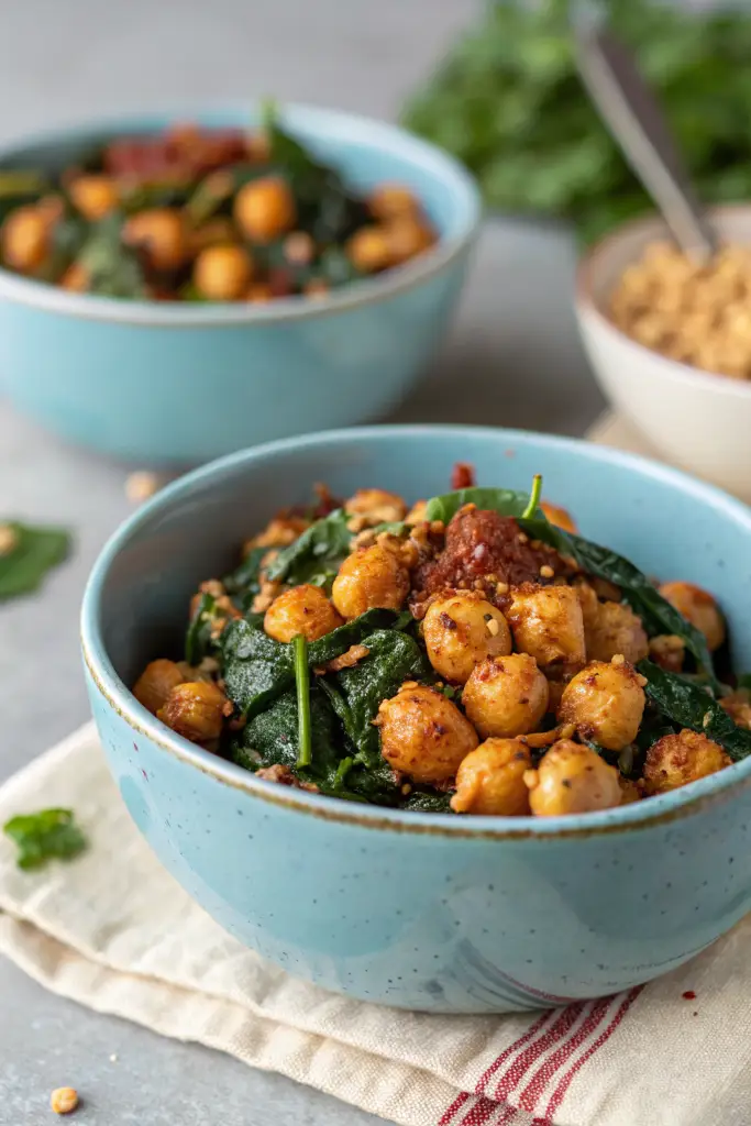 Cómo hacer Espinacas con garbanzos